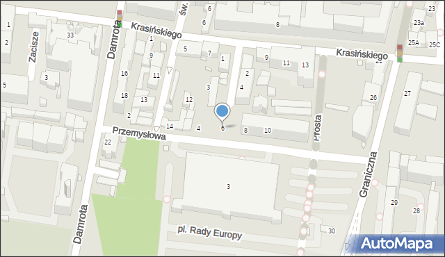 Katowice, Przemysłowa, 6, mapa Katowic