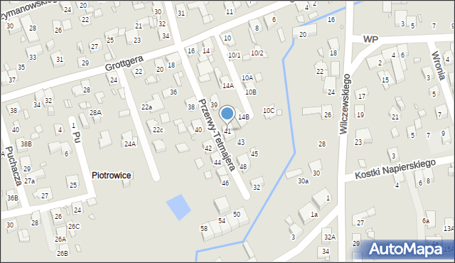 Katowice, Przerwy-Tetmajera Kazimierza, 41, mapa Katowic