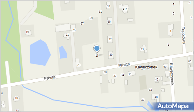 Kawęczynek, Prosta, 13, mapa Kawęczynek
