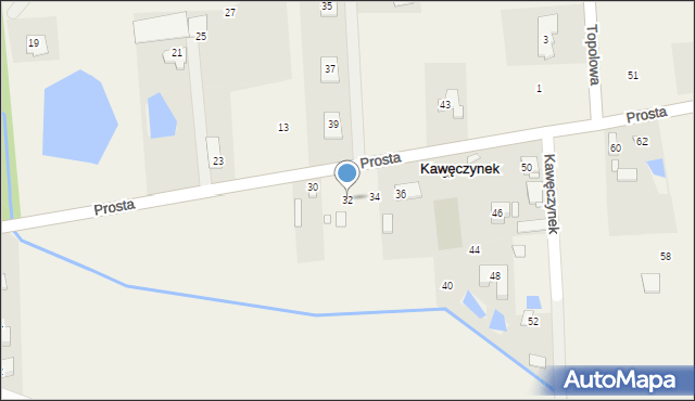 Kawęczynek, Prosta, 32, mapa Kawęczynek