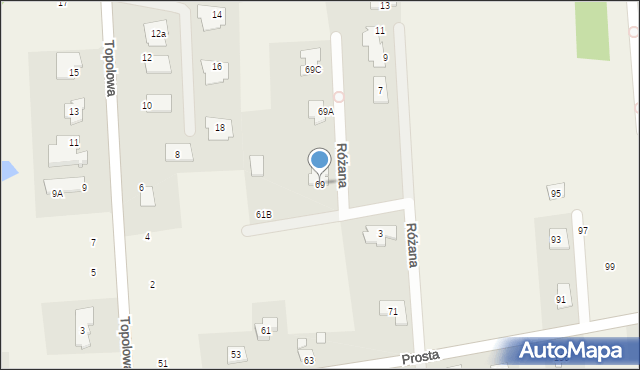 Kawęczynek, Prosta, 69, mapa Kawęczynek
