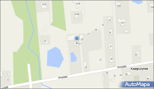 Kawęczynek, Prosta, 74A, mapa Kawęczynek