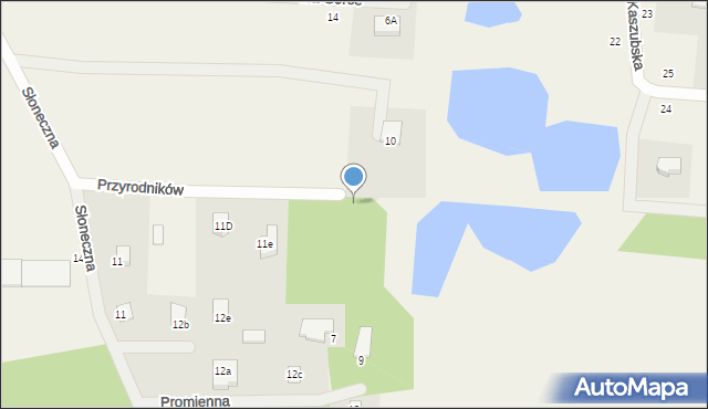 Kawle Górne, Przyrodników, 12, mapa Kawle Górne