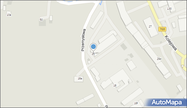 Kazimierza Wielka, Przemysłowa, 20, mapa Kazimierza Wielka