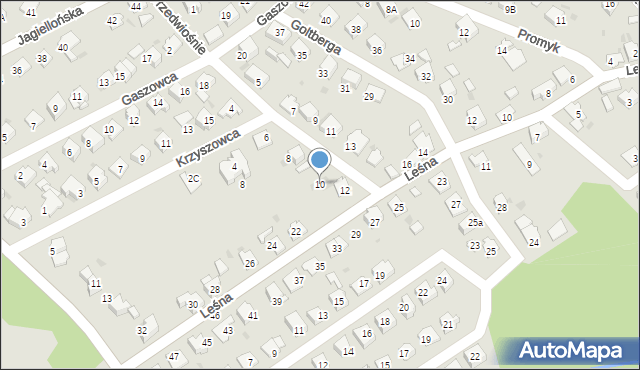 Kędzierzyn-Koźle, Przedwiośnie, 10, mapa Kędzierzyna-Koźle