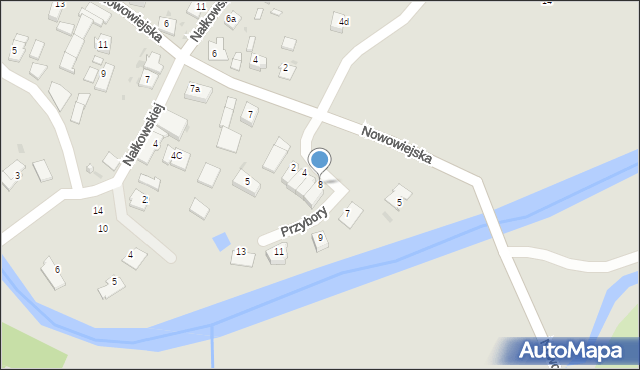 Kędzierzyn-Koźle, Przybory Jeremiego, 8, mapa Kędzierzyna-Koźle