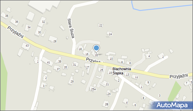 Kędzierzyn-Koźle, Przyjaźni, 12, mapa Kędzierzyna-Koźle