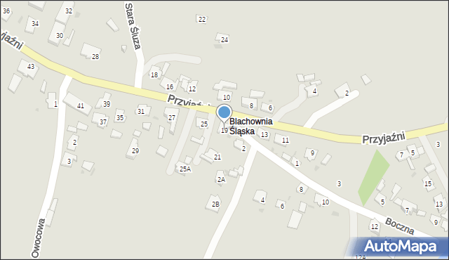 Kędzierzyn-Koźle, Przyjaźni, 19, mapa Kędzierzyna-Koźle