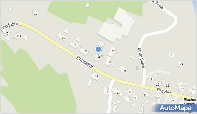 Kędzierzyn-Koźle, Przyjaźni, 34, mapa Kędzierzyna-Koźle