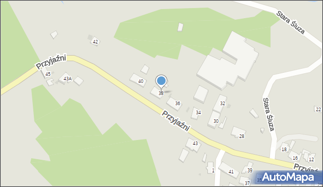 Kędzierzyn-Koźle, Przyjaźni, 38, mapa Kędzierzyna-Koźle