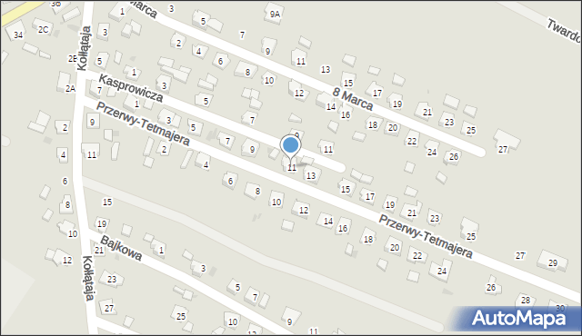 Kędzierzyn-Koźle, Przerwy-Tetmajera Kazimierza, 11, mapa Kędzierzyna-Koźle