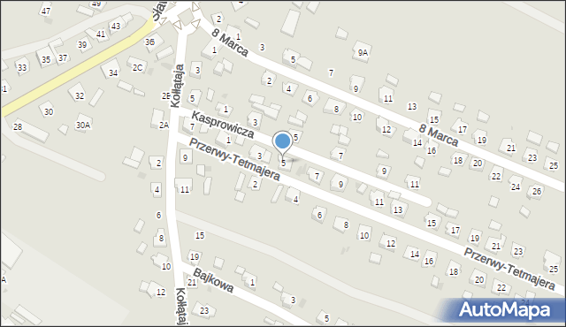 Kędzierzyn-Koźle, Przerwy-Tetmajera Kazimierza, 5, mapa Kędzierzyna-Koźle