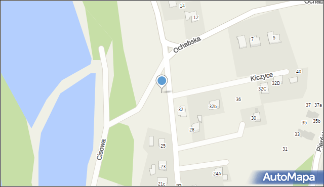 Kiczyce, Prosta, 31, mapa Kiczyce