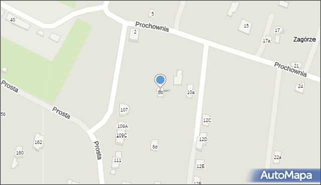 Kielce, Prochownia, 6b, mapa Kielc