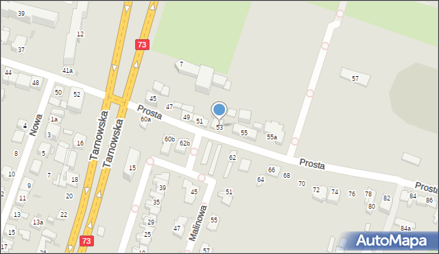 Kielce, Prosta, 53, mapa Kielc