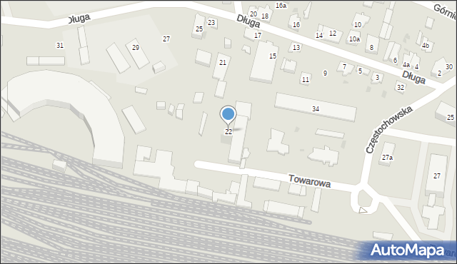 Kielce, Przejazd, 22, mapa Kielc