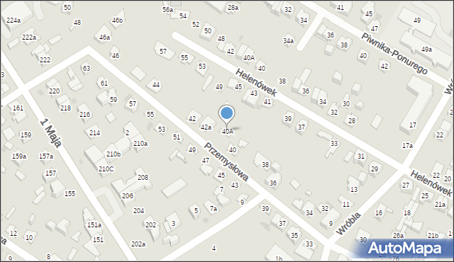 Kielce, Przemysłowa, 40A, mapa Kielc
