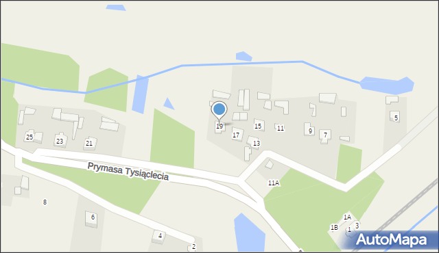 Kiełczew, Prymasa Tysiąclecia, 19, mapa Kiełczew