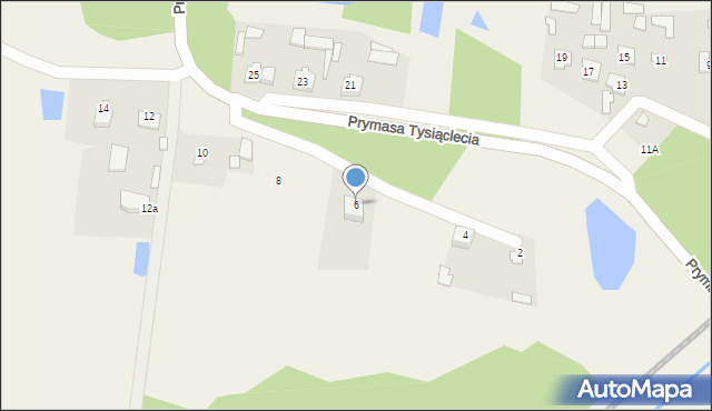 Kiełczew, Prymasa Tysiąclecia, 6, mapa Kiełczew