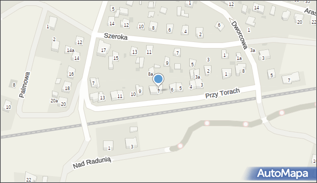 Kiełpino, Przy Torach, 7, mapa Kiełpino