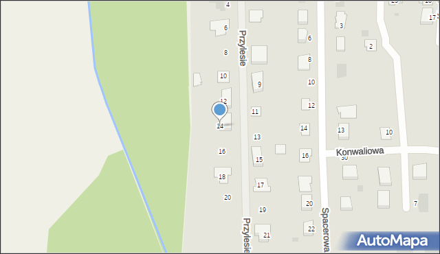 Kleczew, Przylesie, 14, mapa Kleczew