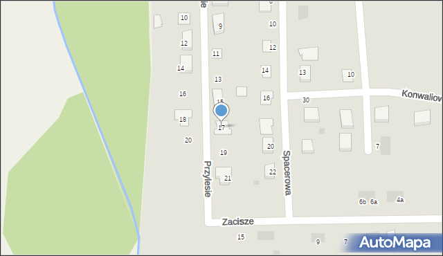 Kleczew, Przylesie, 17, mapa Kleczew