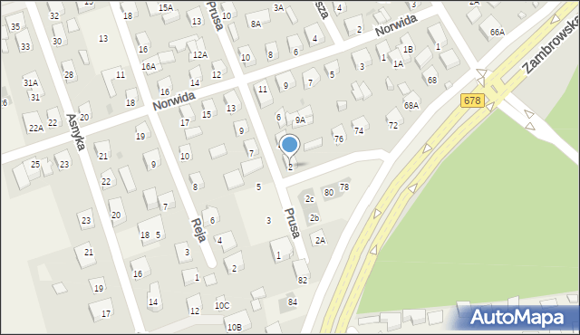 Kleosin, Prusa Bolesława, 2, mapa Kleosin