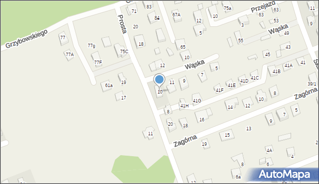 Klepacze, Prosta, 10, mapa Klepacze