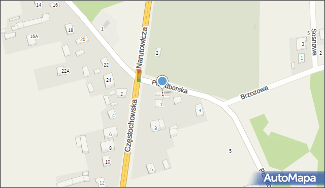 Kletnia, Przedborska, 1, mapa Kletnia