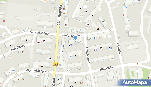 Kłobuck, Przechodnia, 2/2, mapa Kłobuck