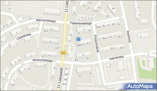 Kłobuck, Przechodnia, 4/3, mapa Kłobuck