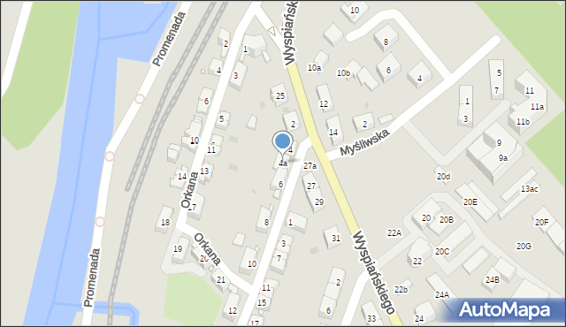 Kłodzko, Przerwy-Tetmajera Kazimierza, 4a, mapa Kłodzka