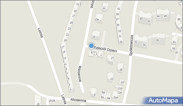 Kłodzko, Przyjaciół Dzieci, 5, mapa Kłodzka