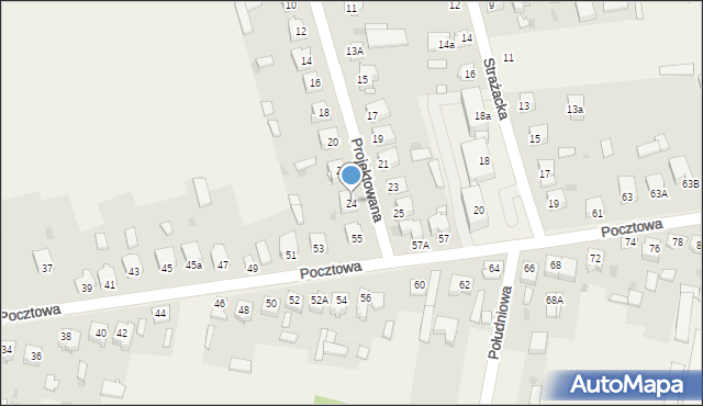 Kłomnice, Projektowana, 24, mapa Kłomnice