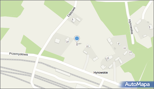 Knapy, Przemysłowa, 12, mapa Knapy