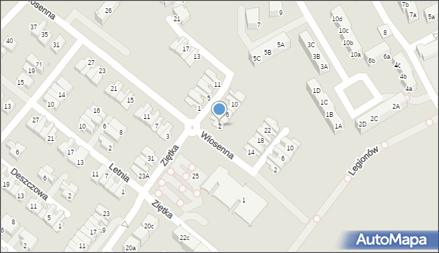 Knurów, Przedwiośnia, 2, mapa Knurów