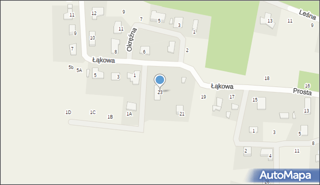 Kobylarnia, Prosta, 23, mapa Kobylarnia