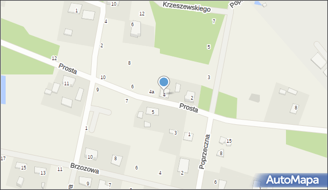 Kobylarnia, Prosta, 4, mapa Kobylarnia