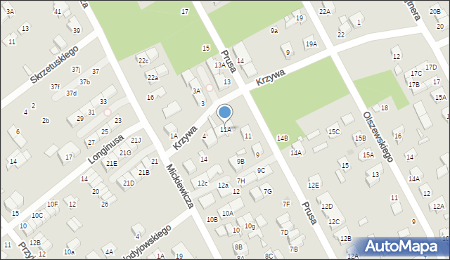 Kobyłka, Prusa Bolesława, 11A, mapa Kobyłka