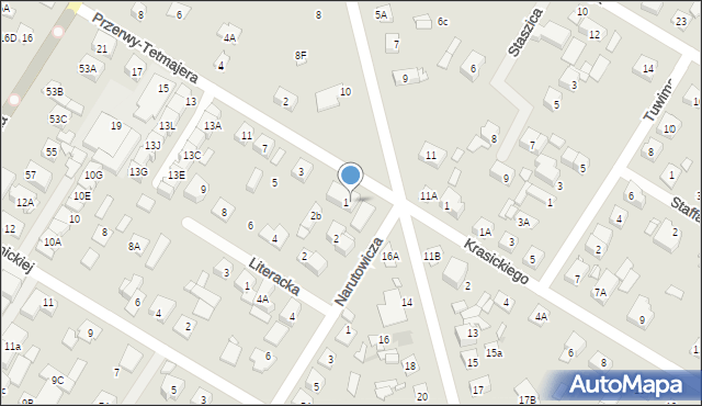 Kobyłka, Przerwy-Tetmajera Kazimierza, 1A, mapa Kobyłka