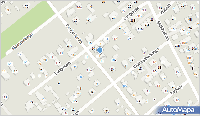 Kobyłka, Przyjacielska, 12A, mapa Kobyłka