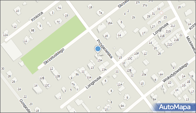 Kobyłka, Przyjacielska, 13B, mapa Kobyłka