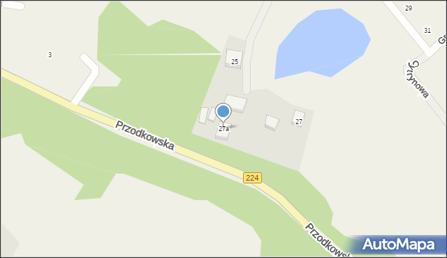 Kobysewo, Przodkowska, 27a, mapa Kobysewo