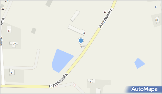 Kobysewo, Przodkowska, 9, mapa Kobysewo