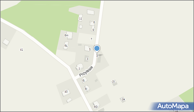 Kołaczkowo, Przylesie, 2, mapa Kołaczkowo