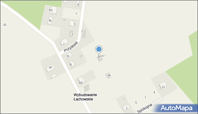 Kołaczkowo, Przylesie, 2c, mapa Kołaczkowo