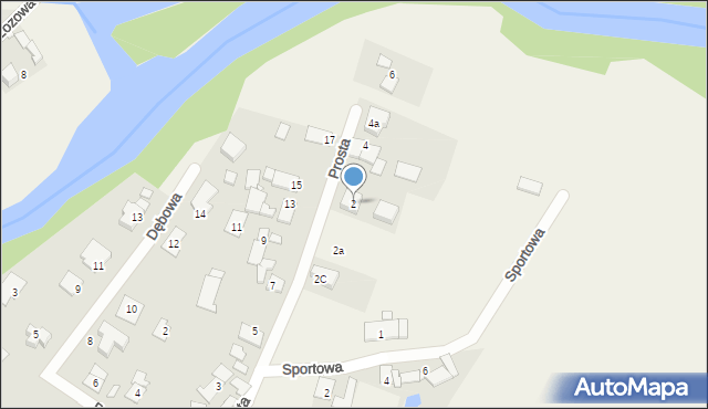 Kolanowice, Prosta, 2, mapa Kolanowice