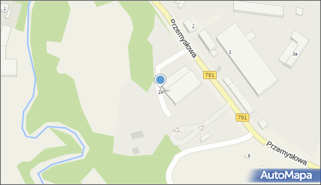 Kolonia Borek, Przemysłowa, 1A, mapa Kolonia Borek