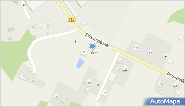 Kolonia Borek, Przemysłowa, 9a, mapa Kolonia Borek