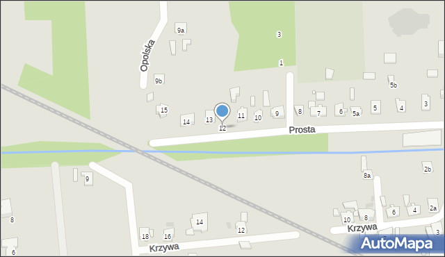 Kolonowskie, Prosta, 12, mapa Kolonowskie